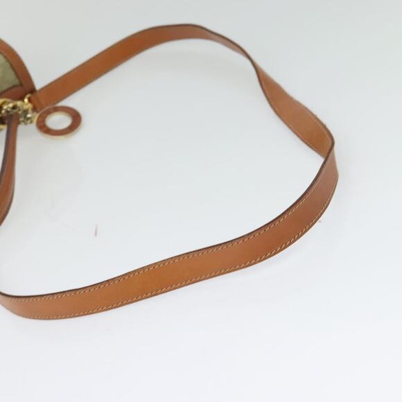 CELINE Macadam Canvas Hand Bag Pvc Beige Gold - Picture 9 of 13